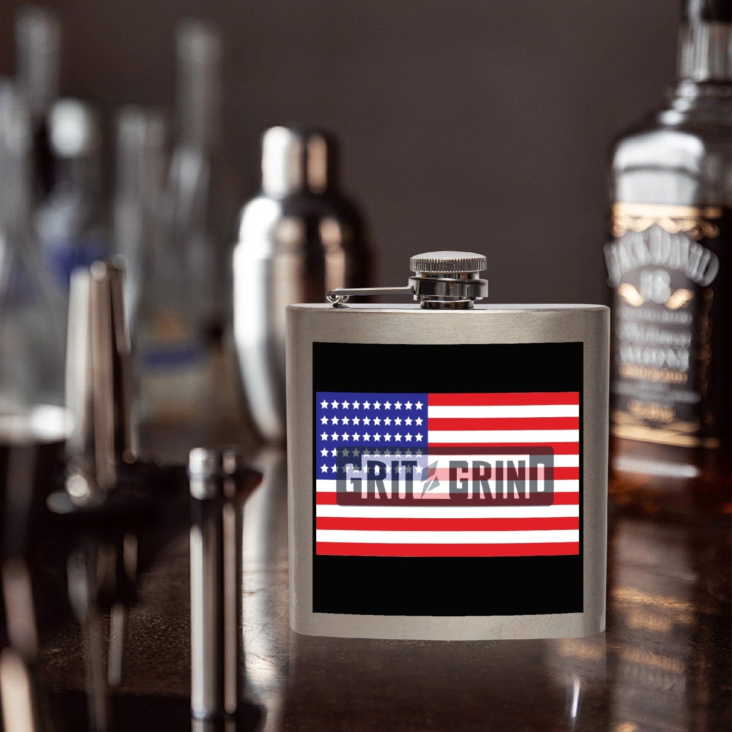 GG 7 oz Stainless Steel Flask