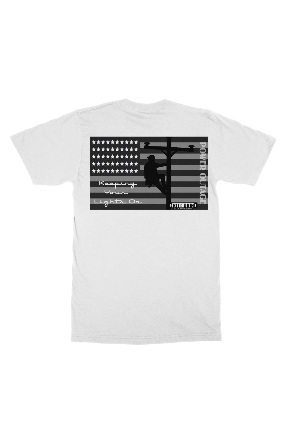 Lineman Flag Short Sleeve t shirt