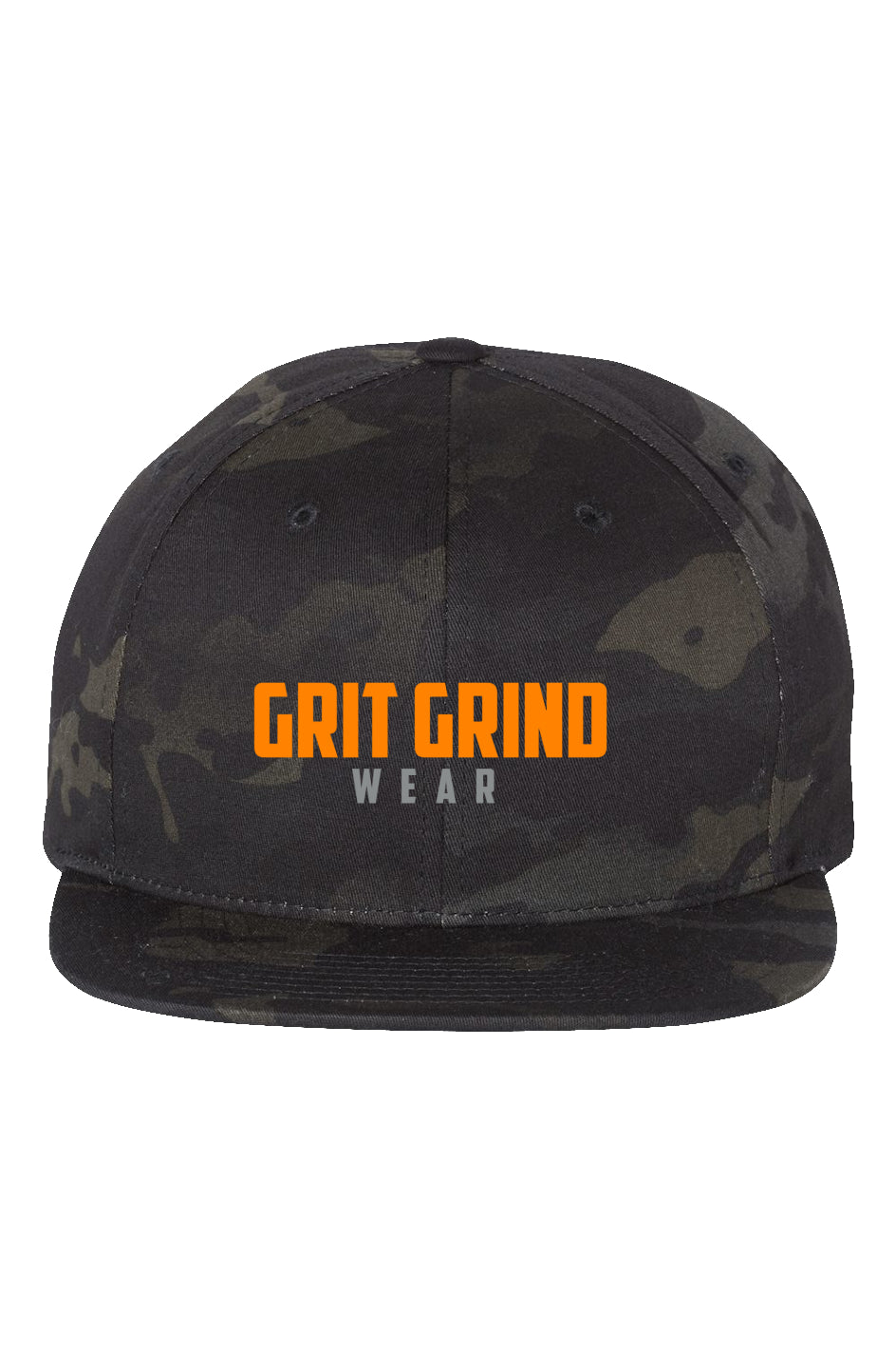 Multicam Premium Snapback Orange Embroidered