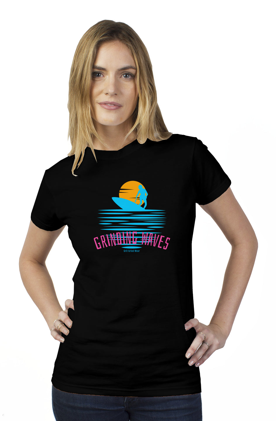 Grinding Waves Womens Shirt