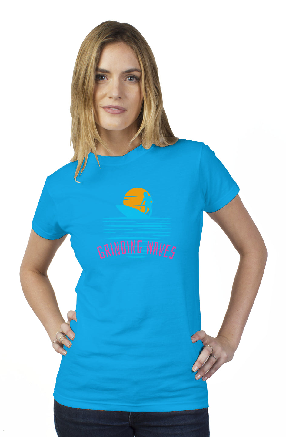 Grinding Waves Womens Shirt