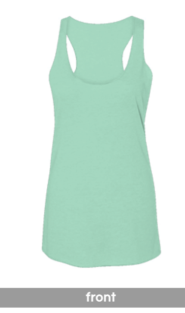 Triblend Racerback Tank - mint triblend