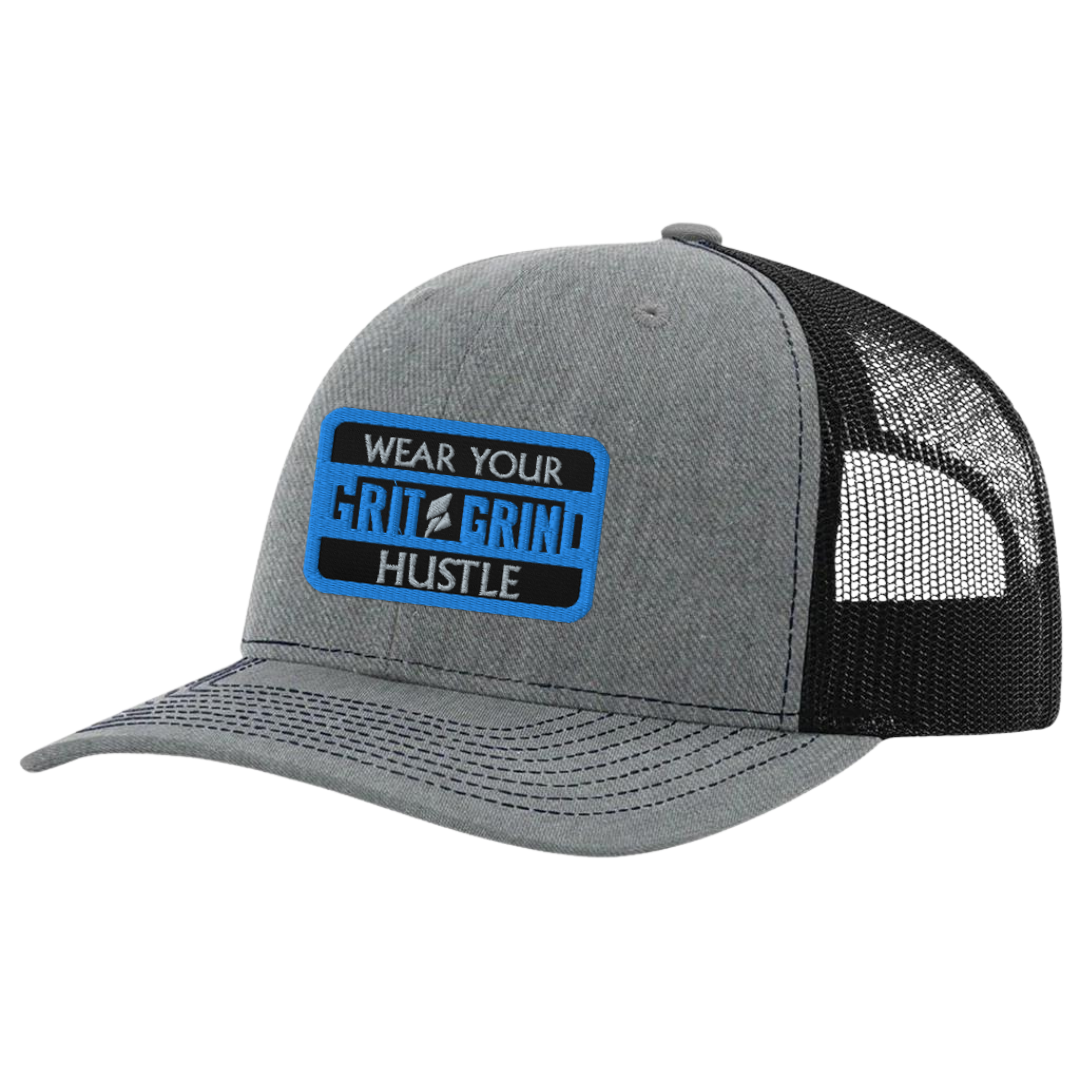 *Custom* Trucker Snapback Cap with Grit Grind Patch