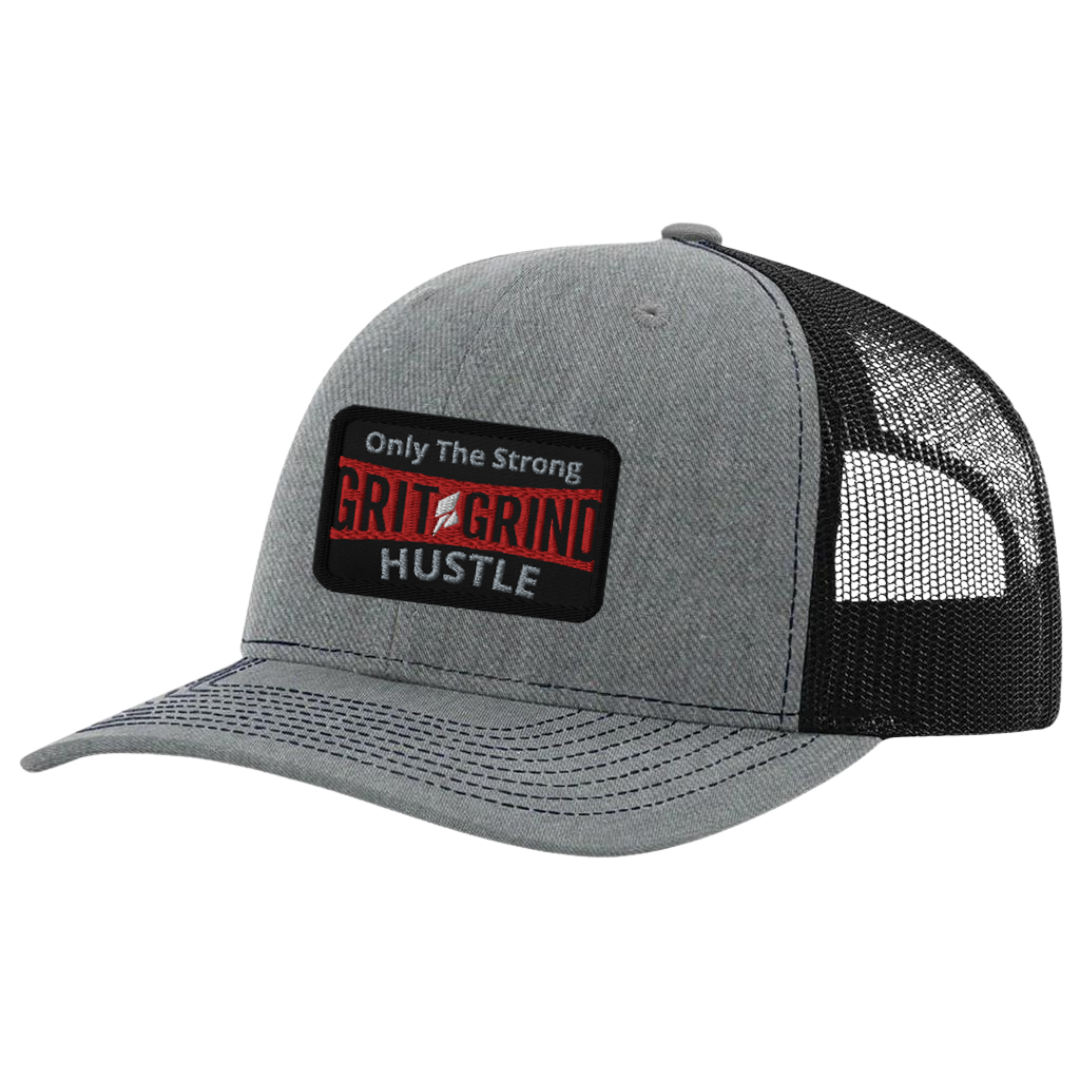 *Custom* Trucker Snapback Cap with Grit Grind Patch