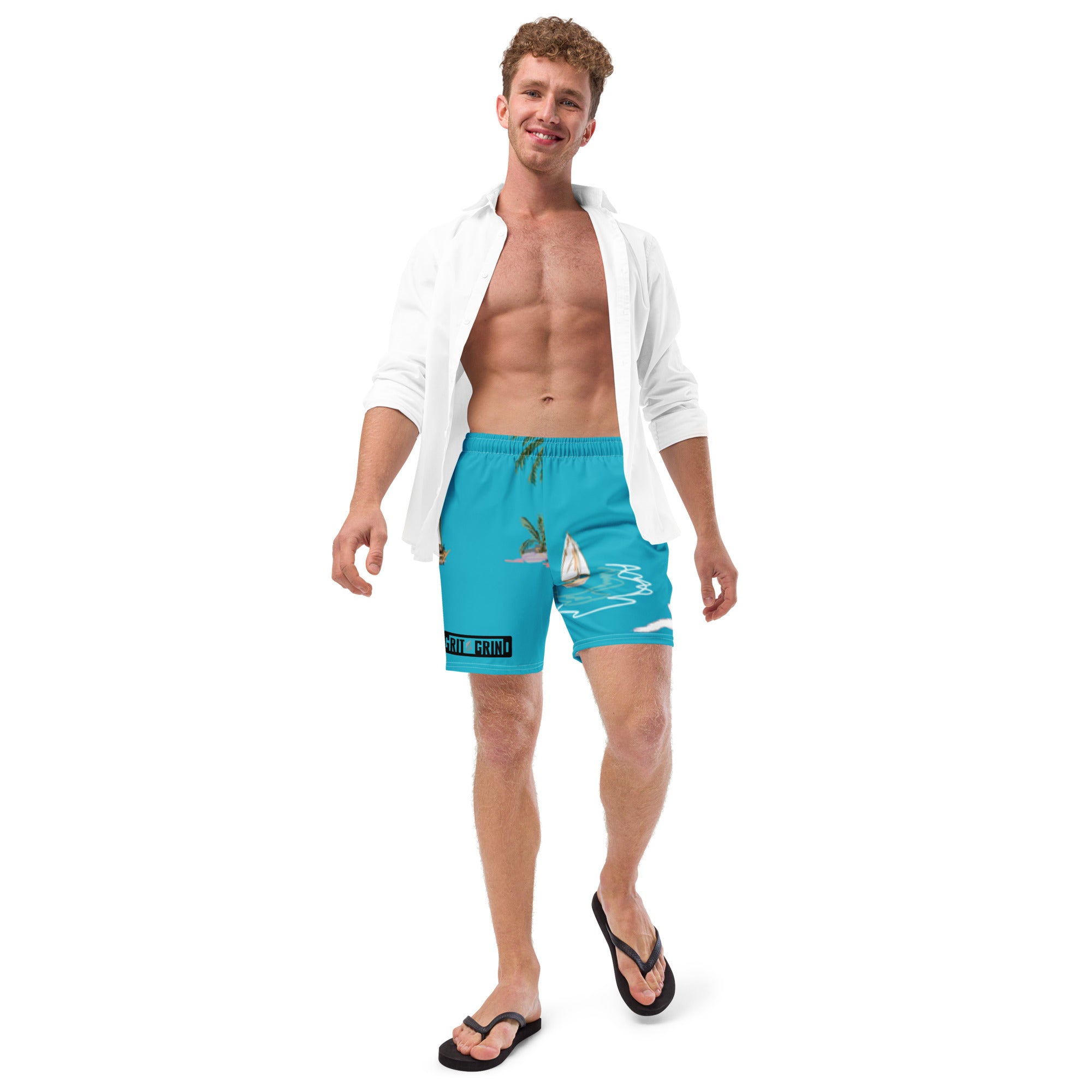 Sail Boat GG Swim Trunks