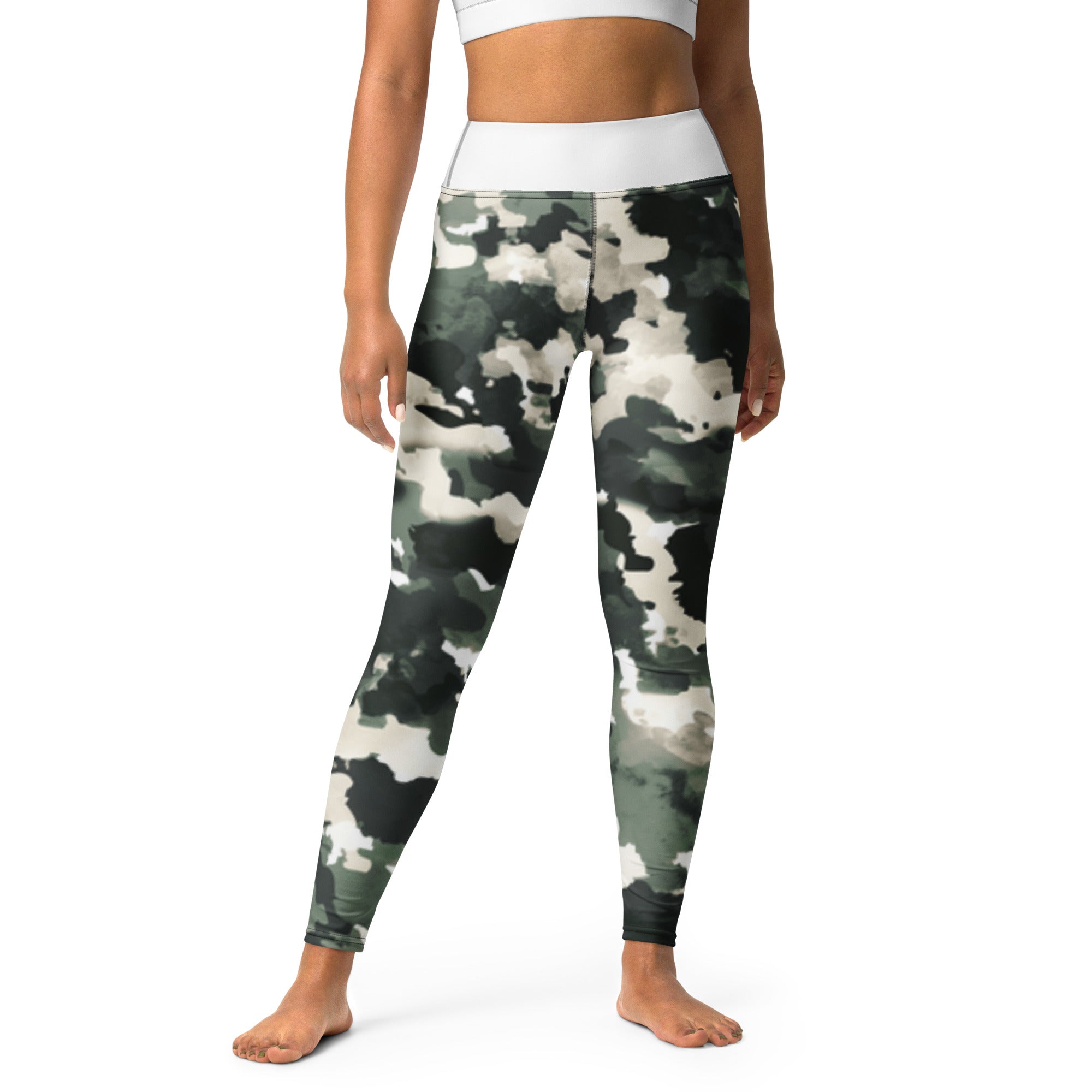 Green/Camo Yoga Leggings