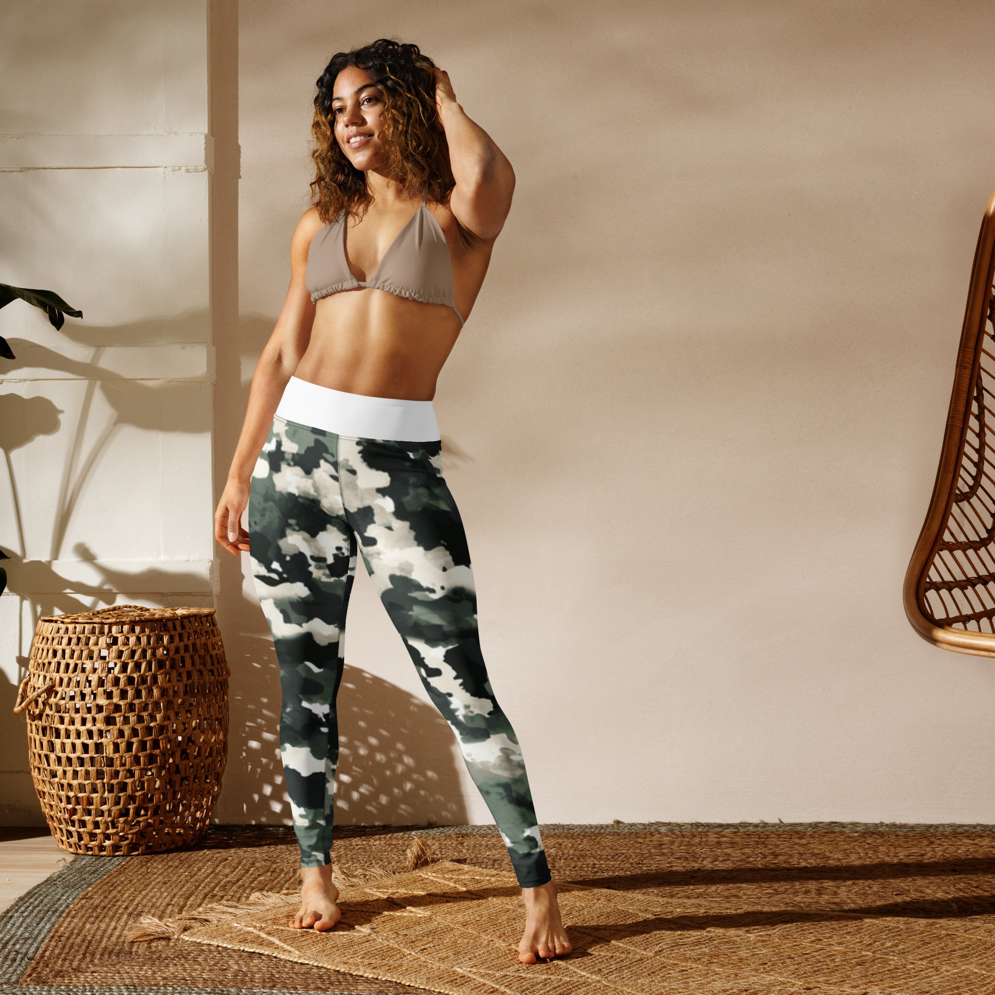 Green/Camo Yoga Leggings