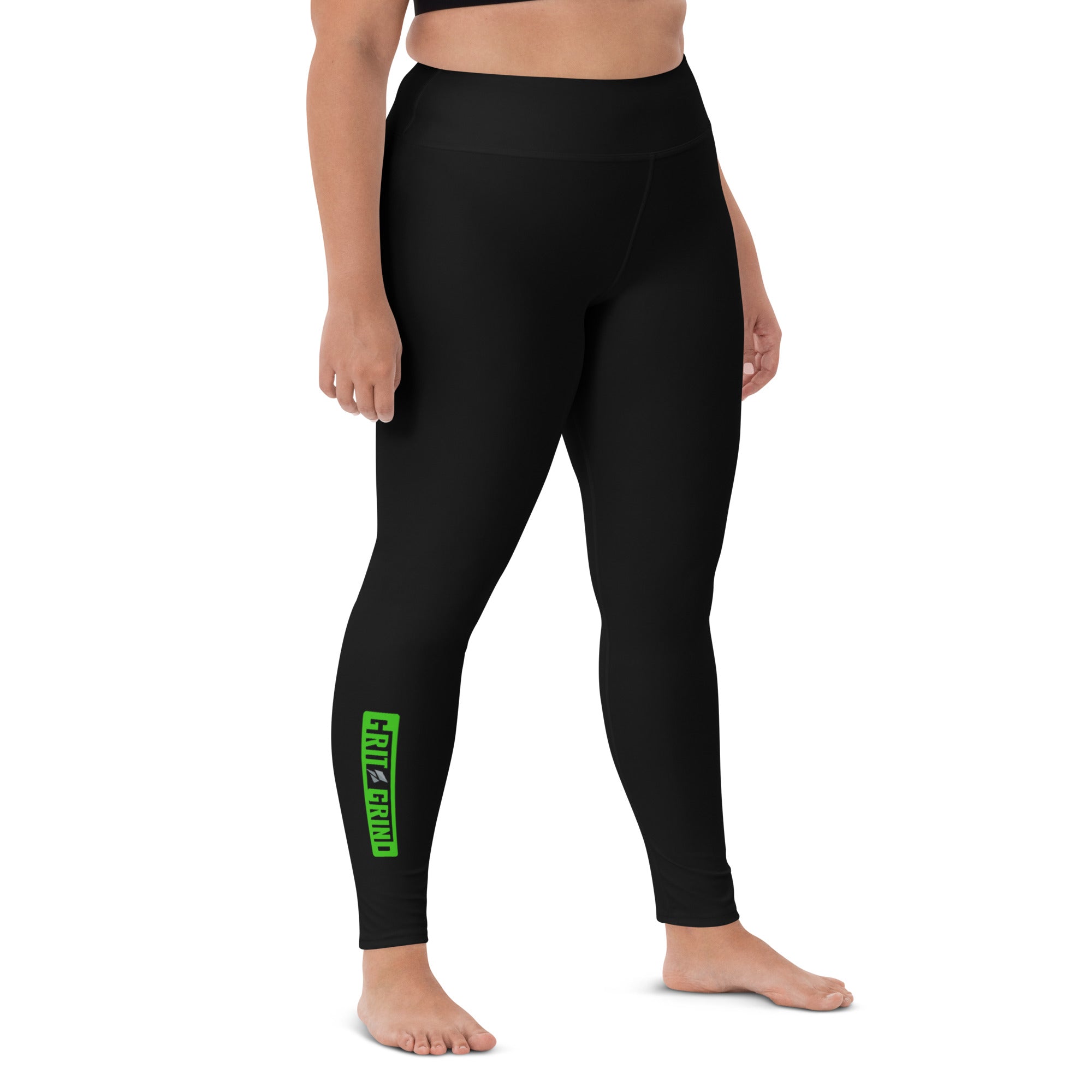 Black/Green GG Leggings