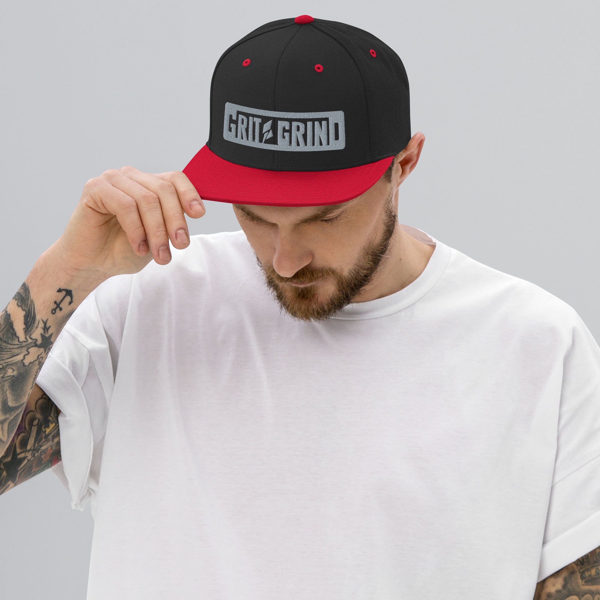 Gray GG Snapback Hat