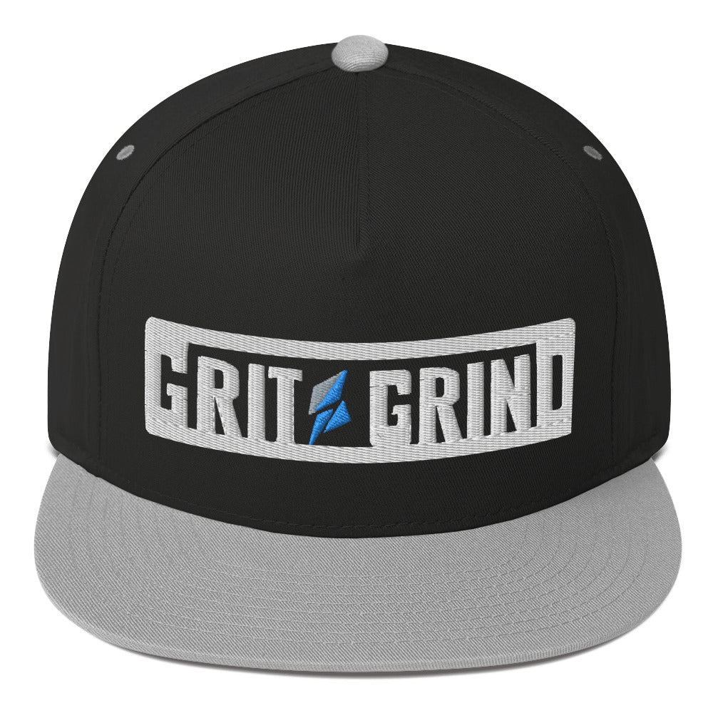 Grit Grind WHITE - Flat Bill Cap