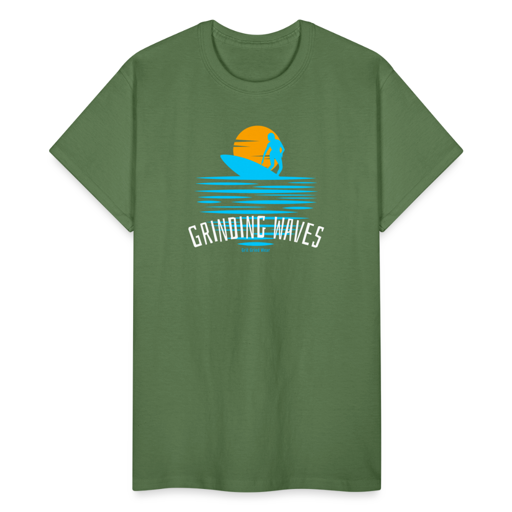 Grinding Waves - military green