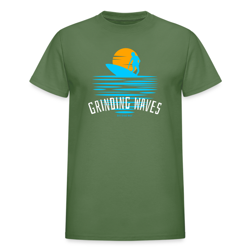 Grinding Waves - military green