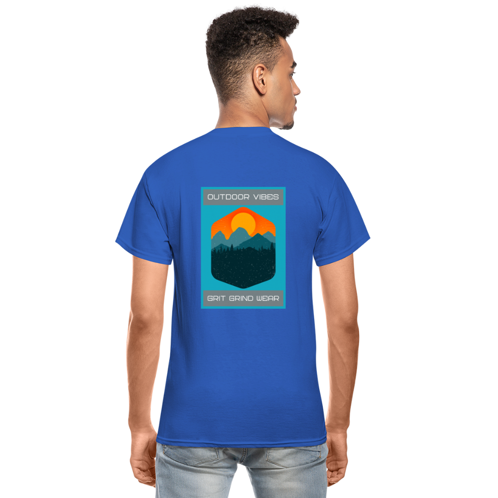 Outdoor Vibes Woods T-Shirt - royal blue