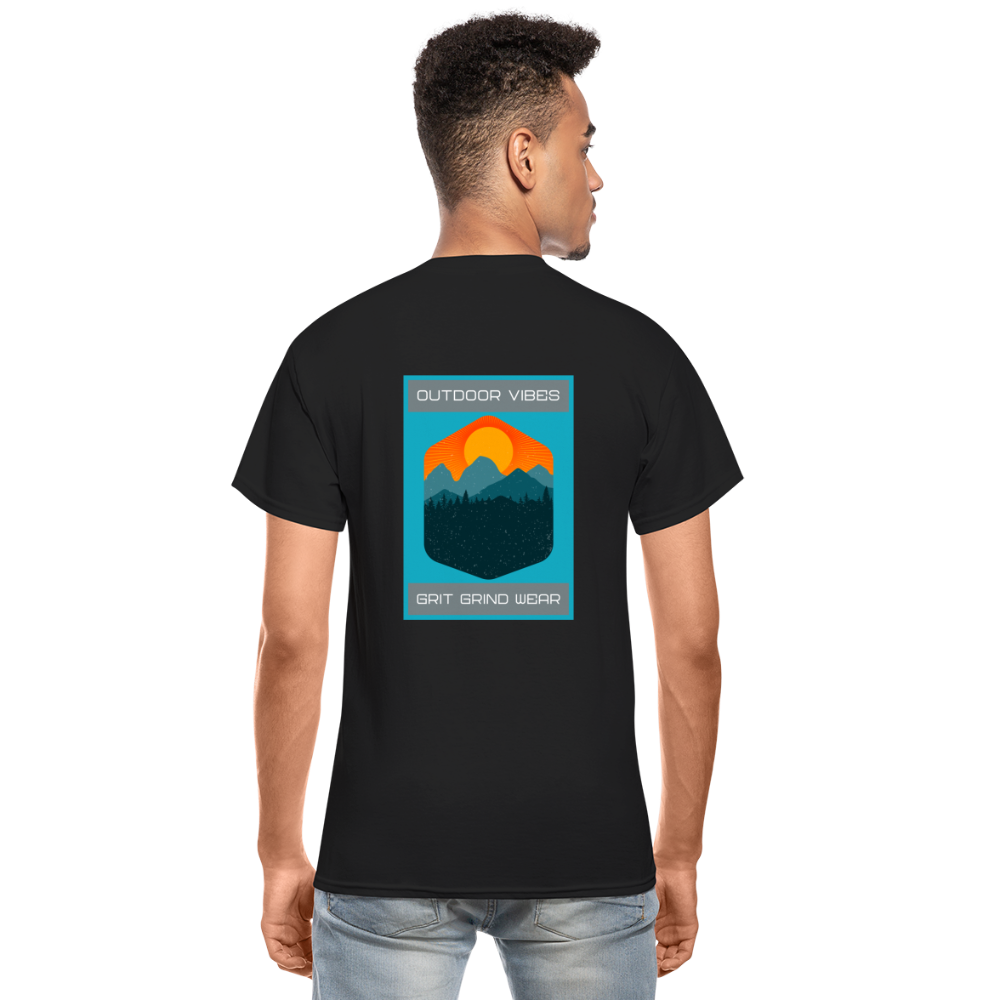 Outdoor Vibes Woods T-Shirt - black