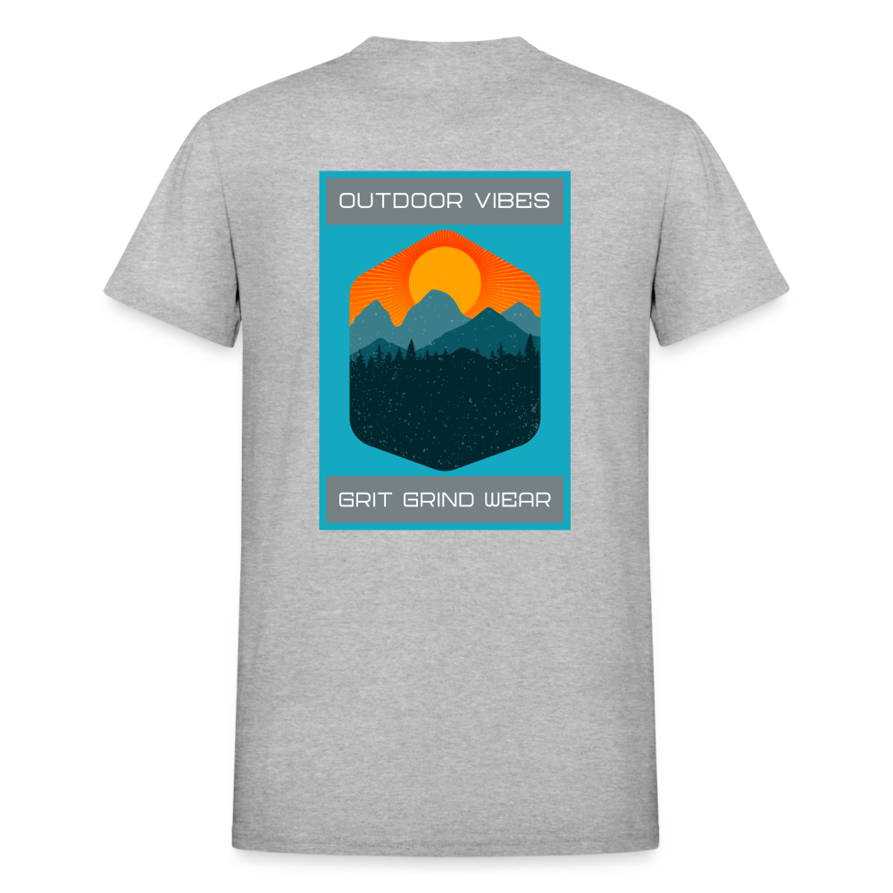 Outdoor Vibes Woods T-Shirt - heather gray