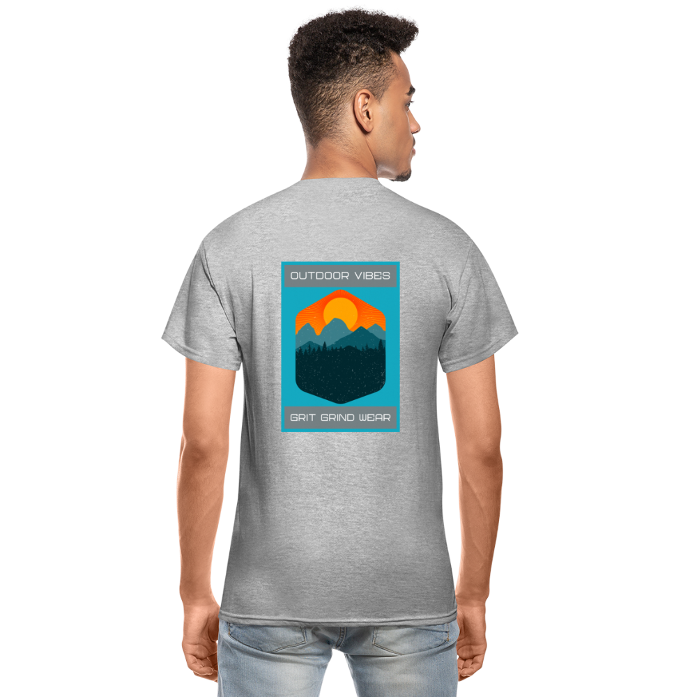 Outdoor Vibes Woods T-Shirt - heather gray