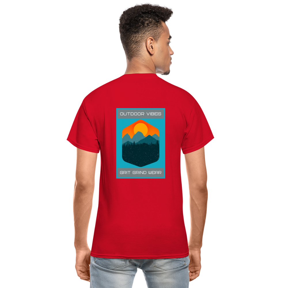 Outdoor Vibes Woods T-Shirt - red