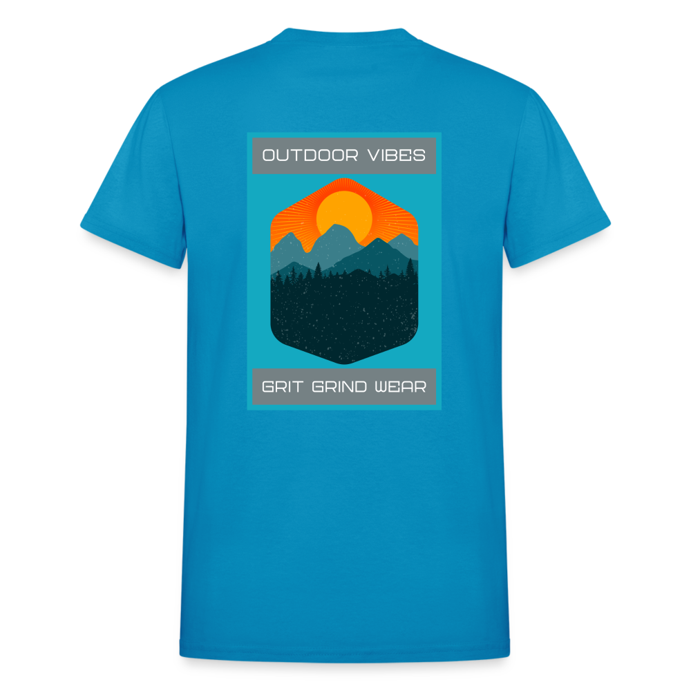 Outdoor Vibes Woods T-Shirt - turquoise