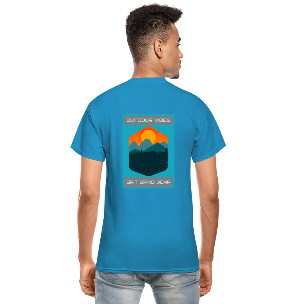 Outdoor Vibes Woods T-Shirt - turquoise