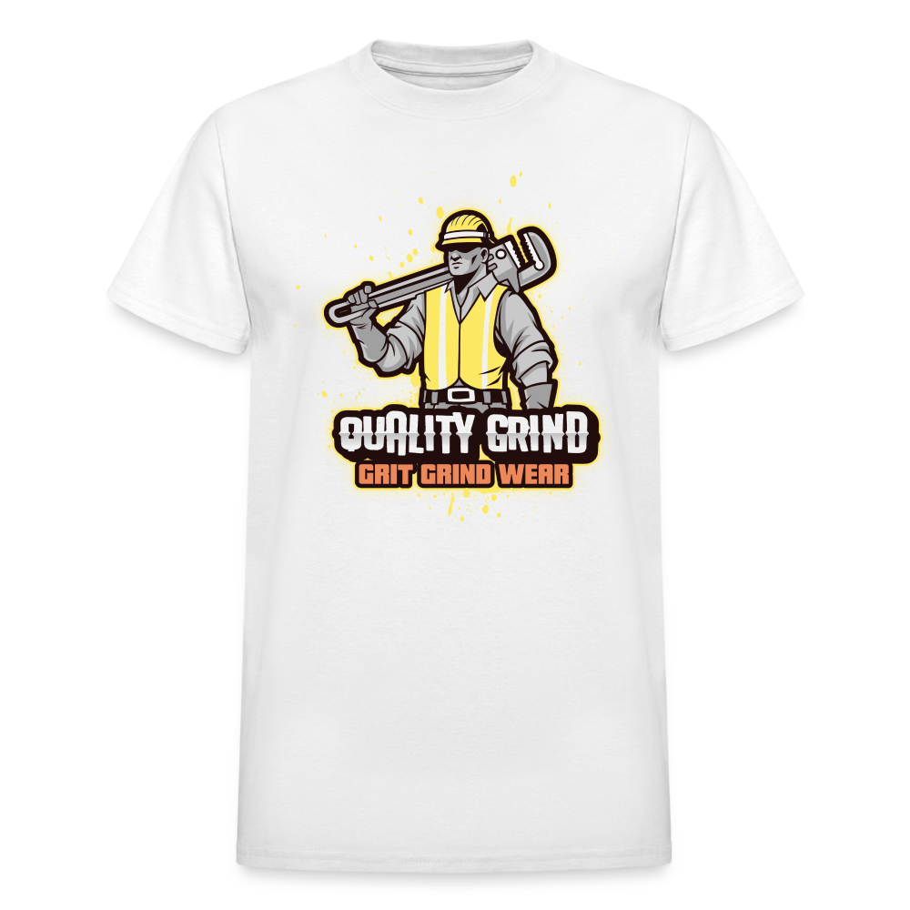 Pipe Grind Adult T-Shirt - white