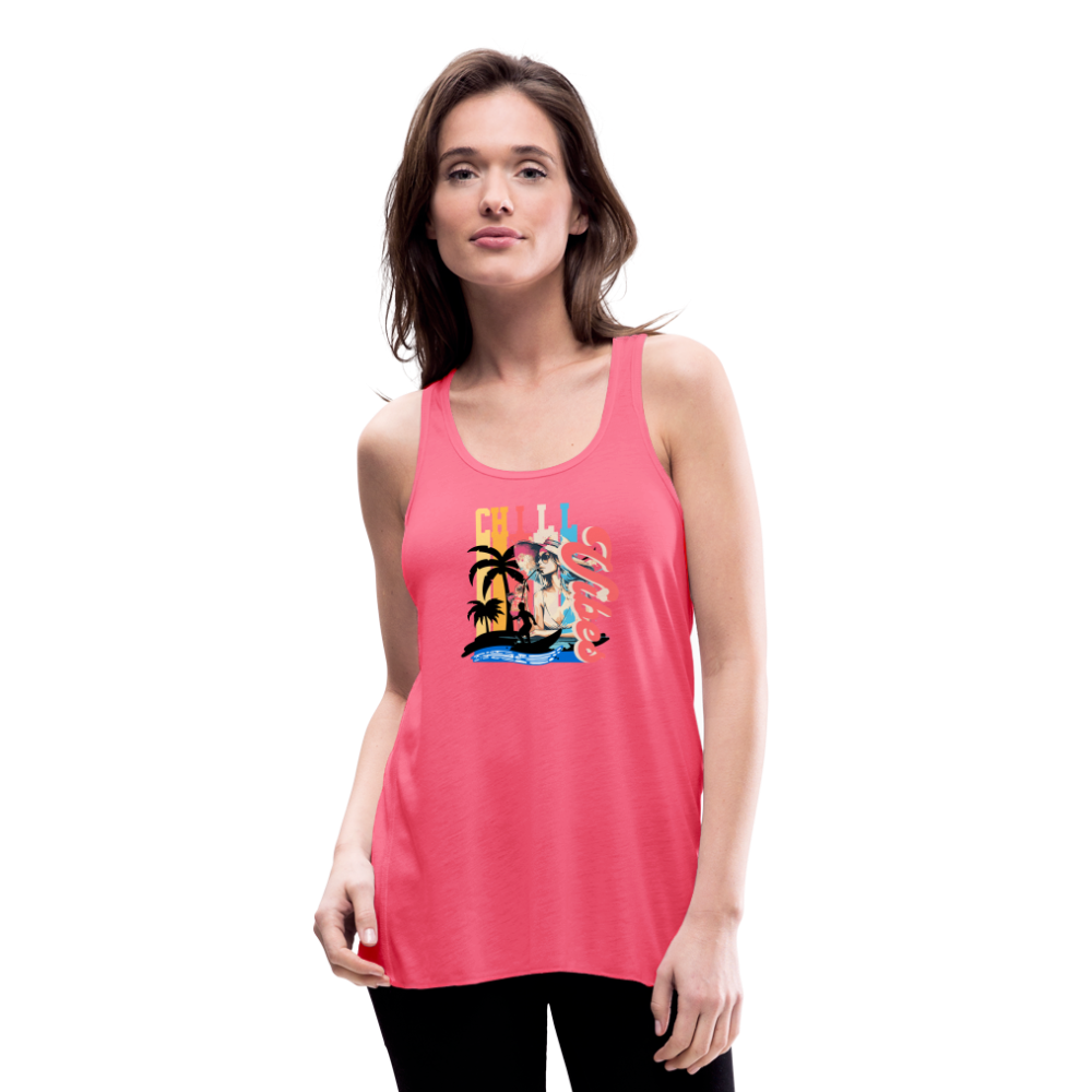 Women's Chill Vibes Flowy - neon pink