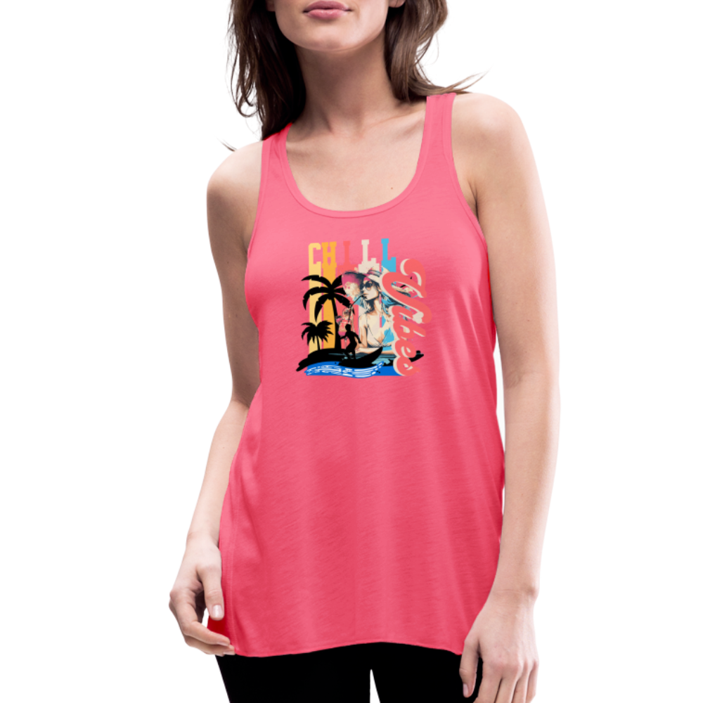 Women's Chill Vibes Flowy - neon pink