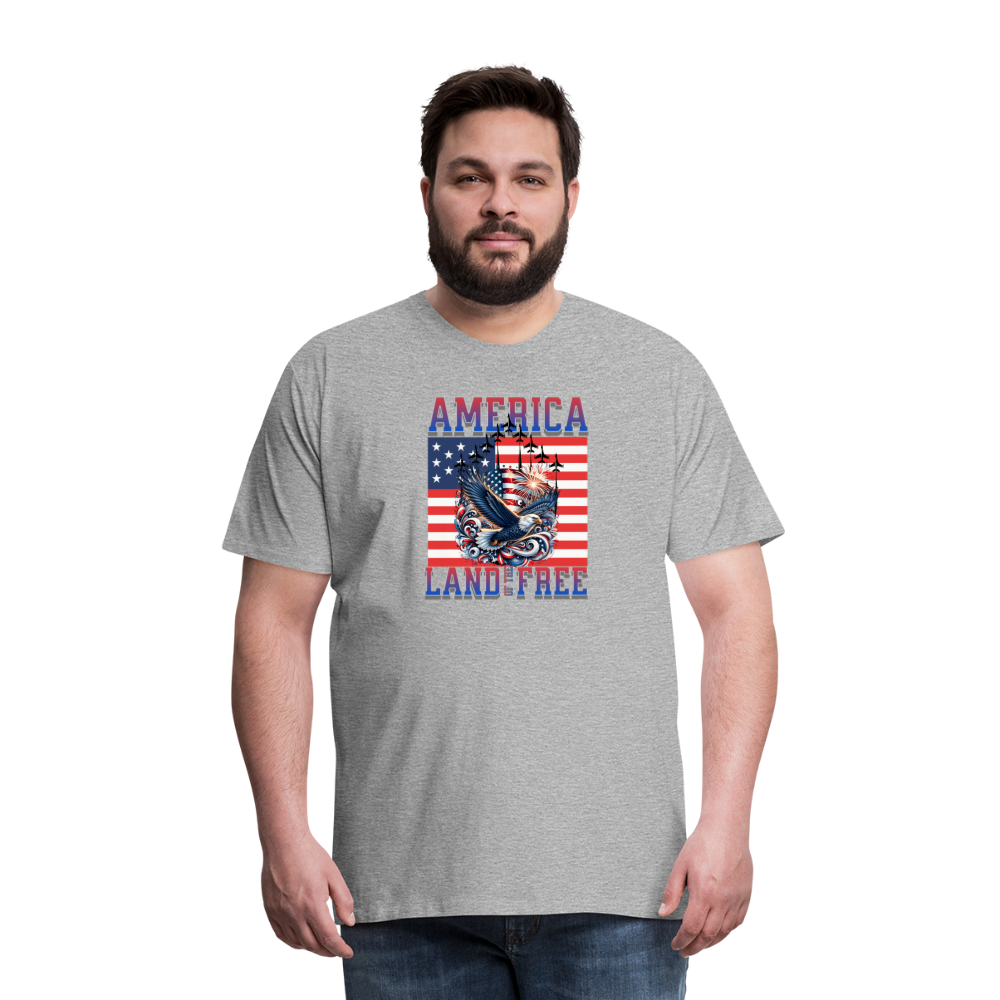 Land of the Free T-Shirt - heather gray