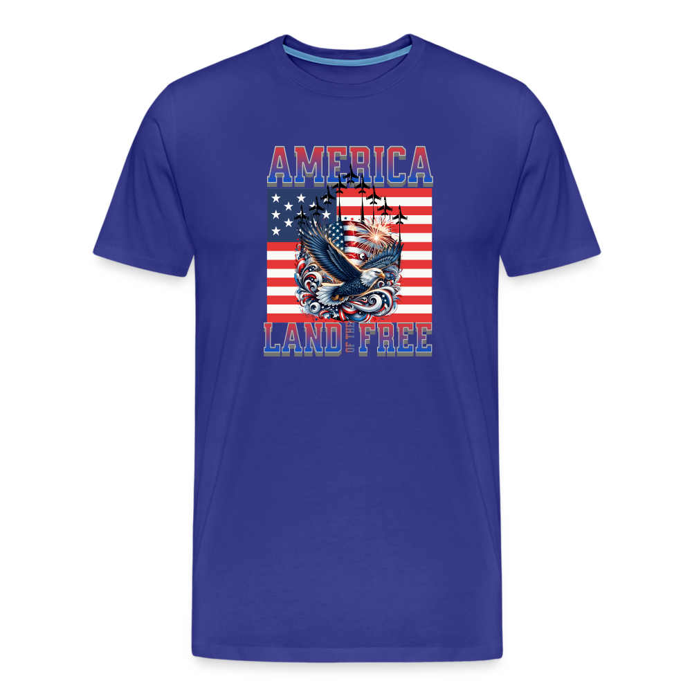 Land of the Free T-Shirt - royal blue