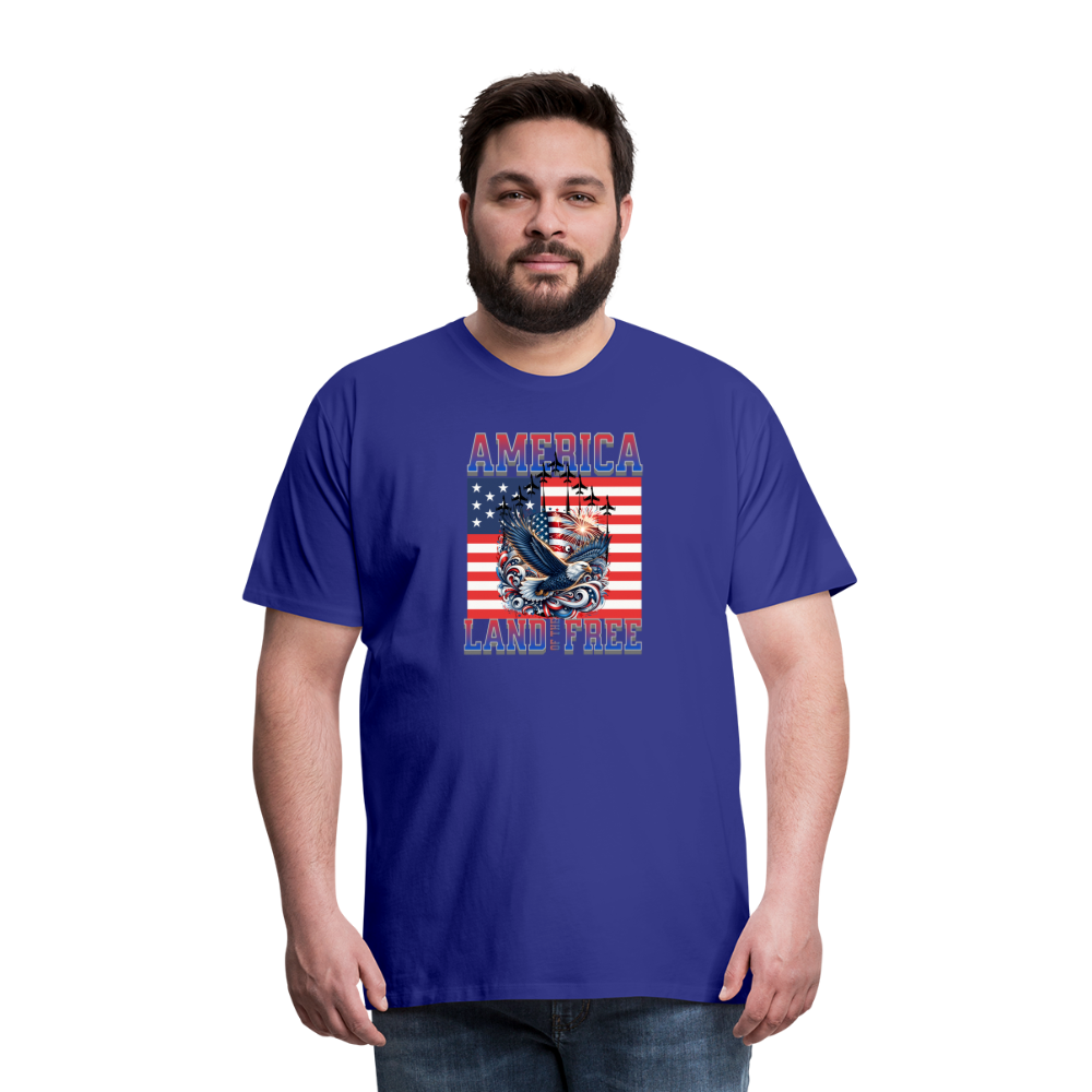 Land of the Free T-Shirt - royal blue