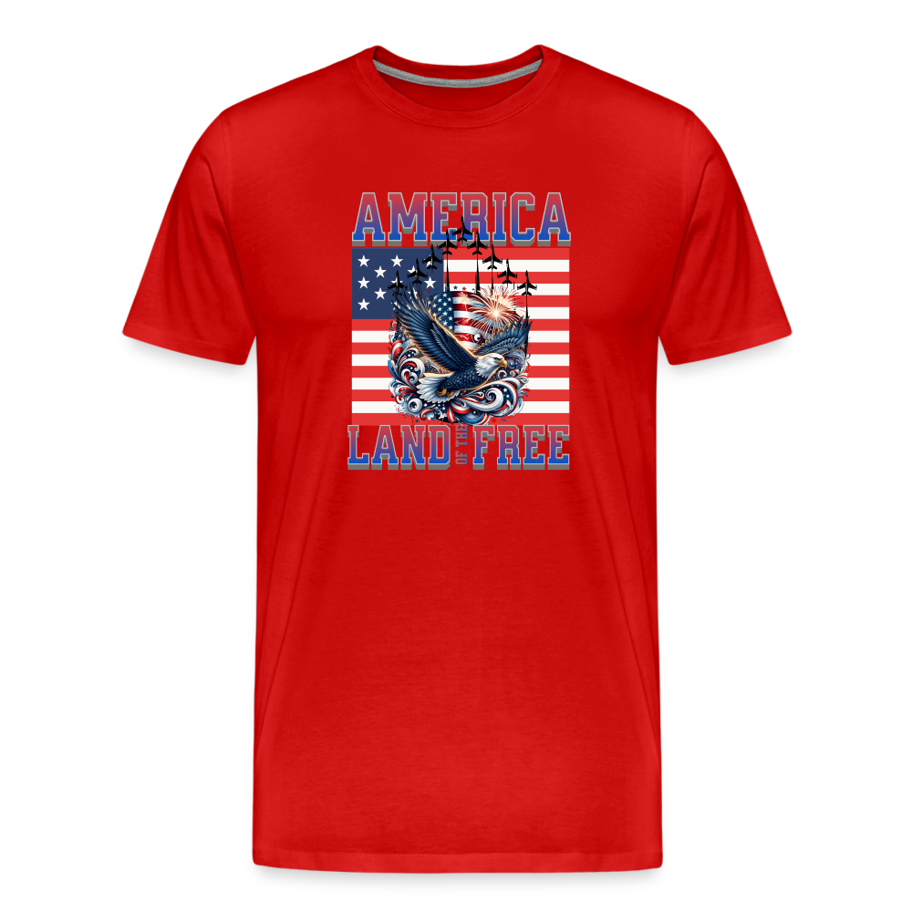 Land of the Free T-Shirt - red