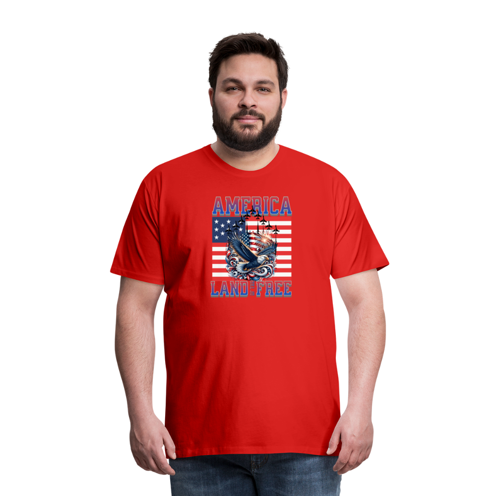 Land of the Free T-Shirt - red