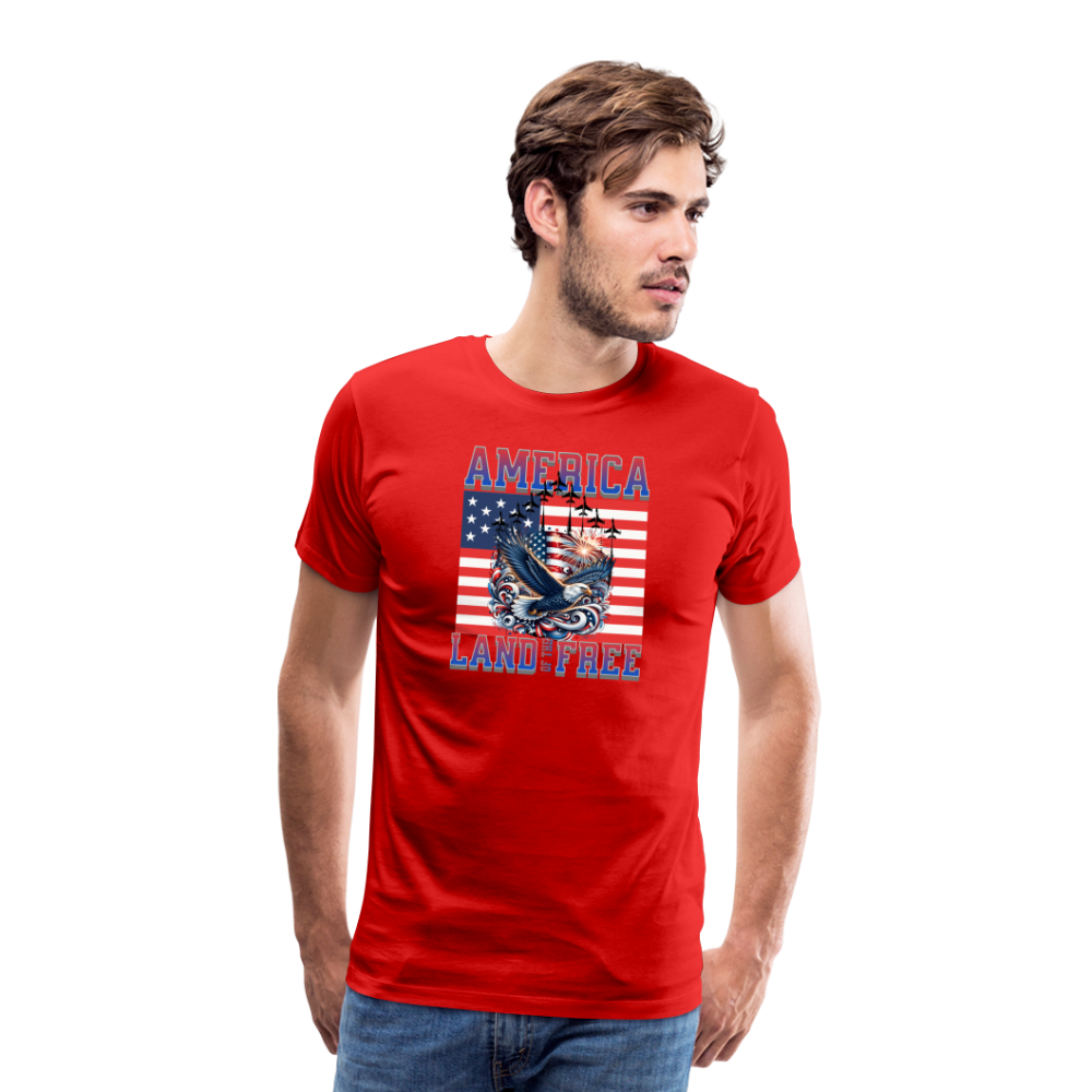 Land of the Free T-Shirt - red