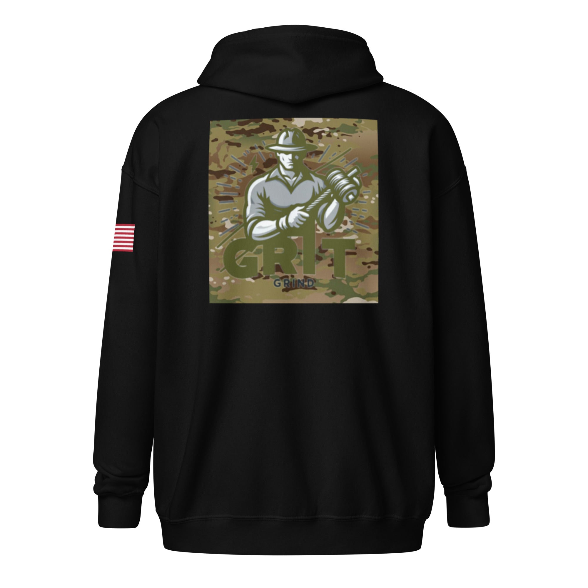 GG Military zip hoodie