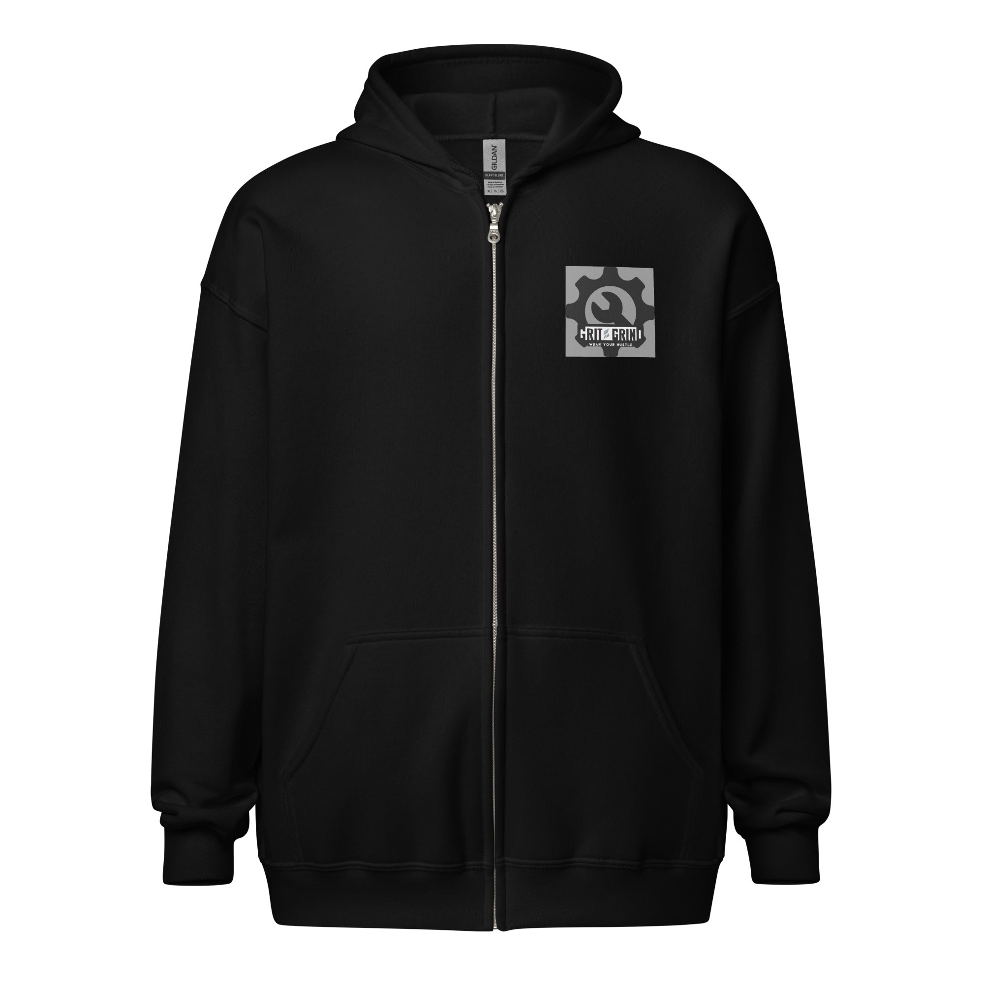 GG Gray zip hoodie