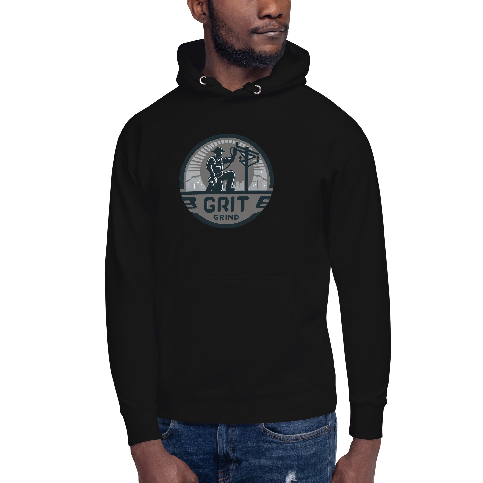 GG Green Accent Pole Hoodie