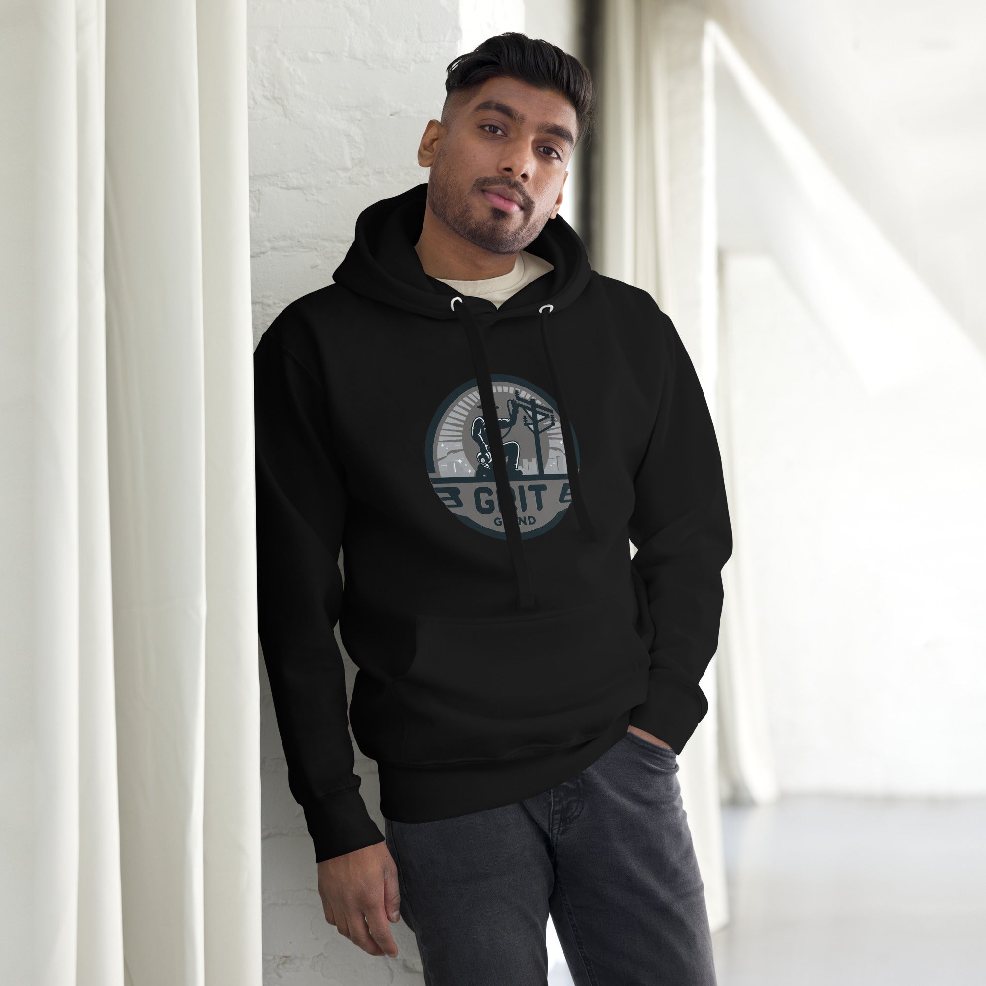 GG Green Accent Pole Hoodie