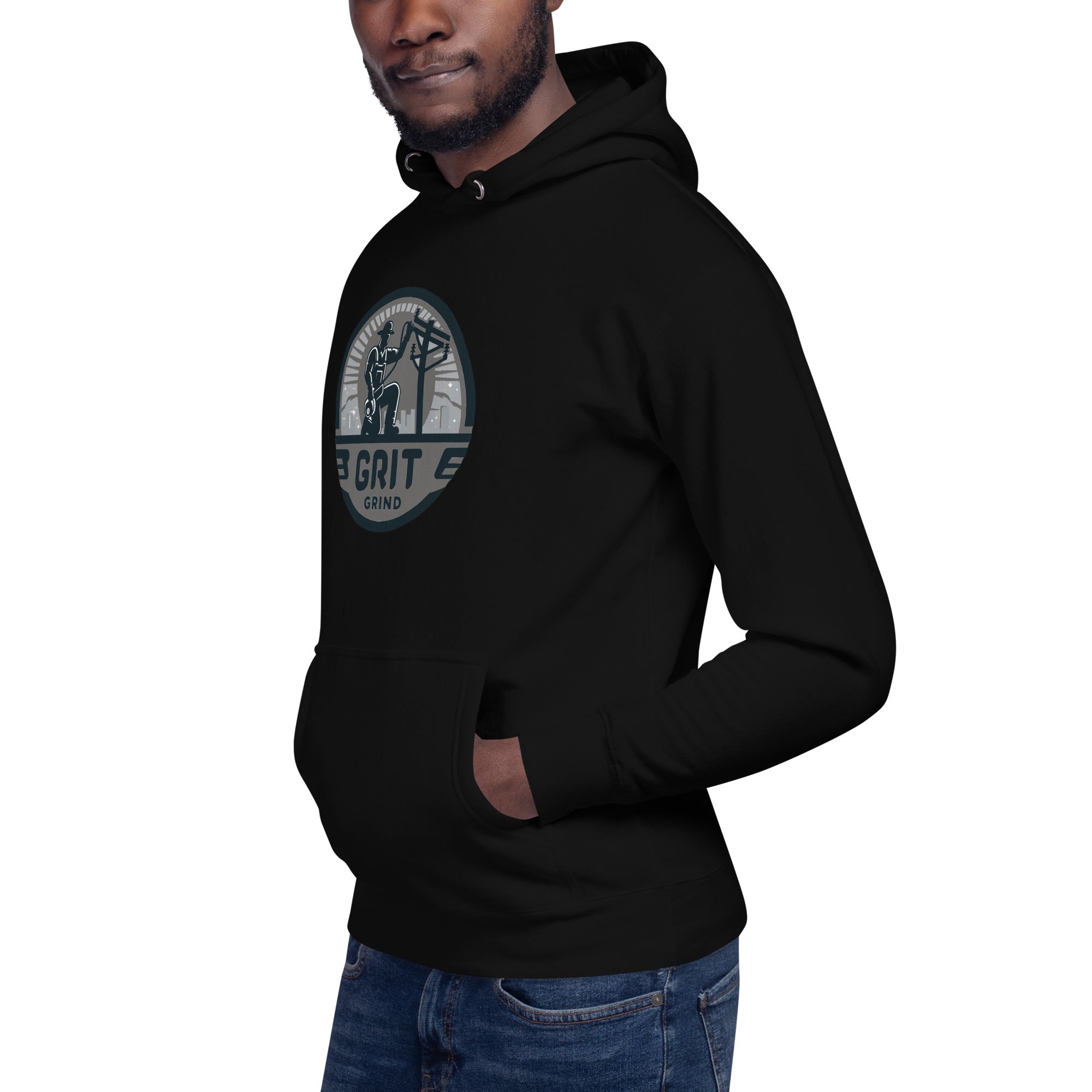 GG Green Accent Pole Hoodie