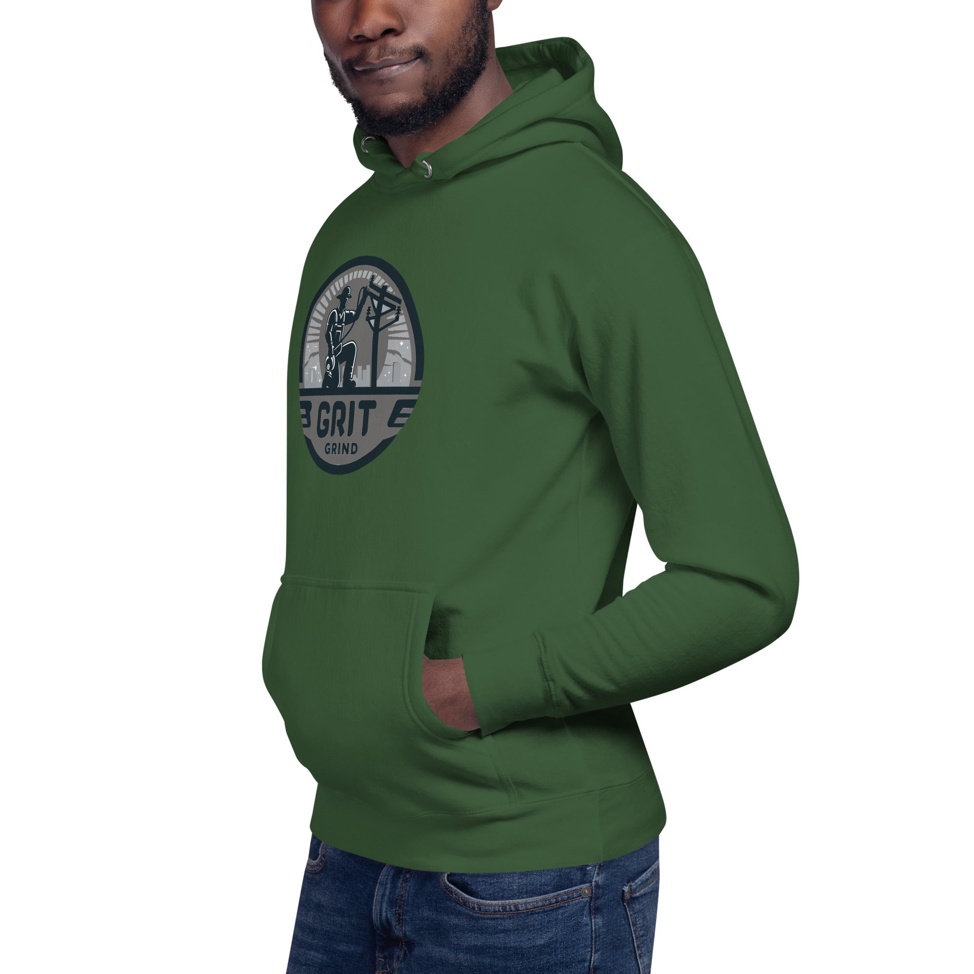 GG Green Accent Pole Hoodie