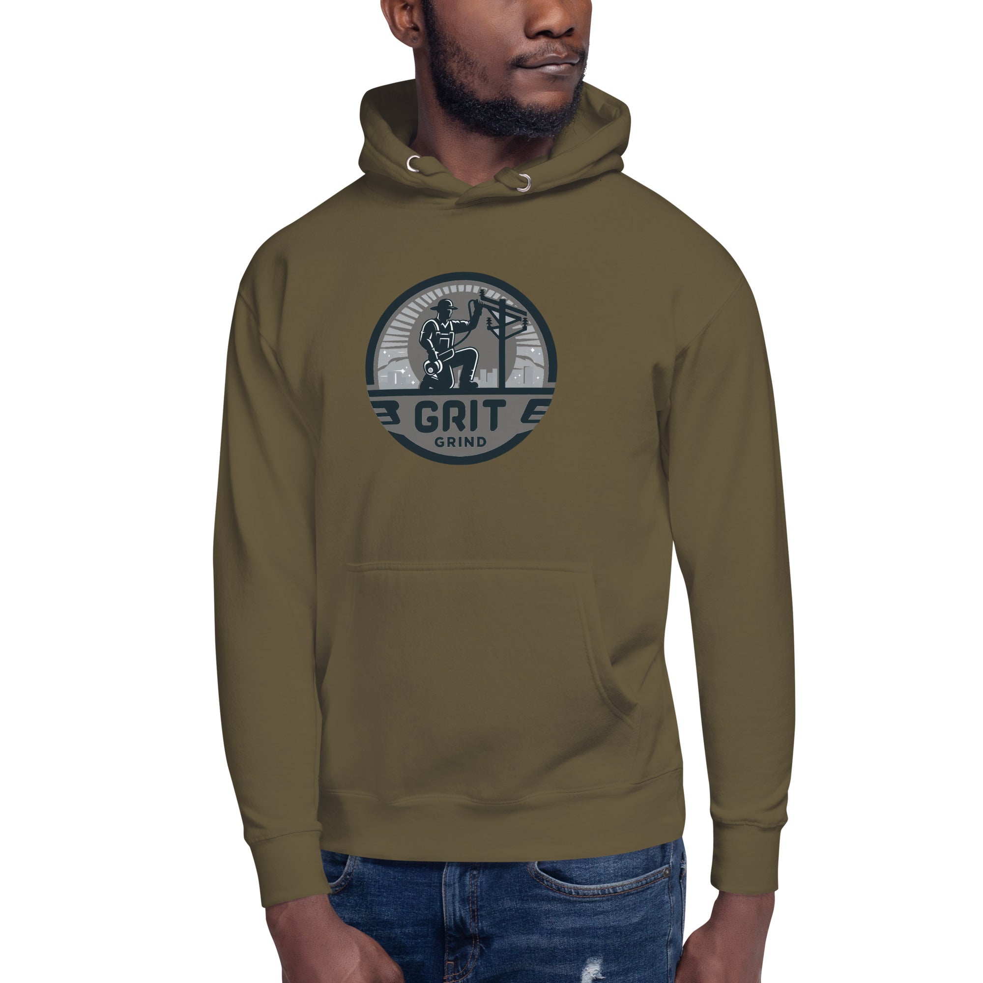 GG Green Accent Pole Hoodie