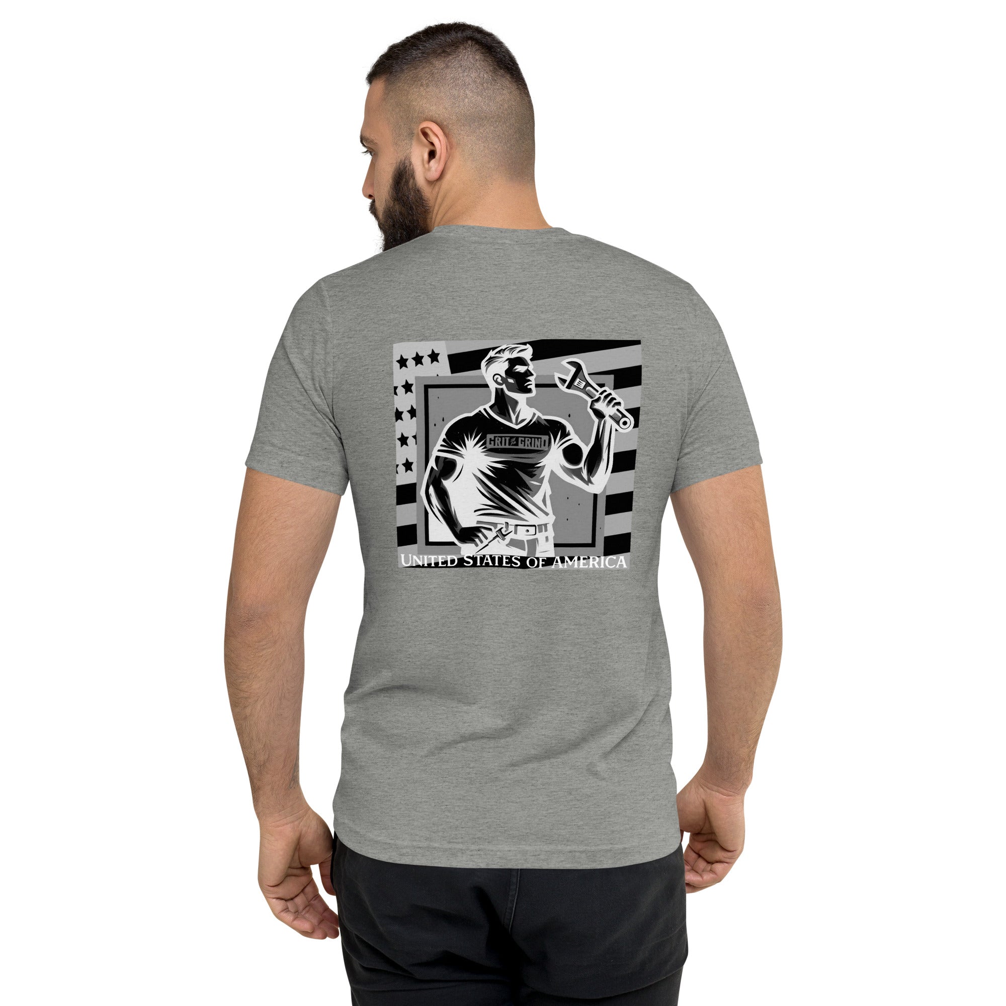 US Grit Grind Black/White T-shirt